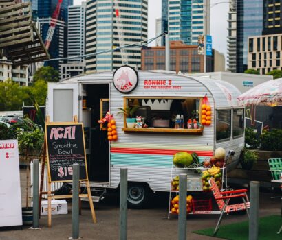 white food trailer