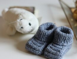 white bear plush toy on white table